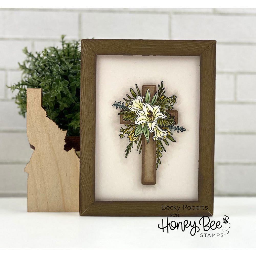 Old Rugged Cross - Honey Cuts - Coordinating Dies - Honey Bee Stamps