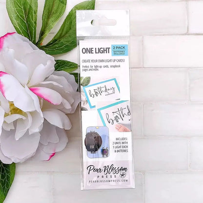 One Light LED - 2 Pack - For Light Up Cards - Honey Bee Stamps