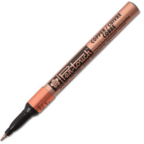 Pen - Touch Paint Marker - Permanent Opaque Copper .7mm Extra Fine Tip Paint Pen - Honey Bee Stamps