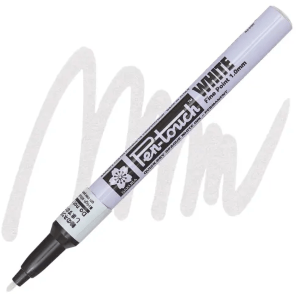 Pen - Touch Paint Marker - Permanent Opaque White 1.0 mm Fine Tip Paint Pen - Honey Bee Stamps