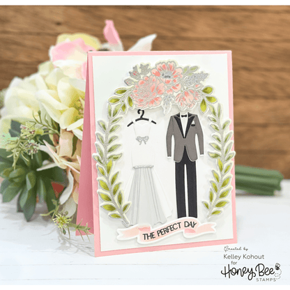Perfect Day - 6x8 Photopolymer Stamp Set - Retiring - Honey Bee Stamps