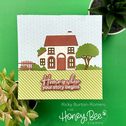Pinstripes & Polka Dots: Spring Paper Pad 6x8.5 - 24 Double - Sided Sheets - Honey Bee Stamps