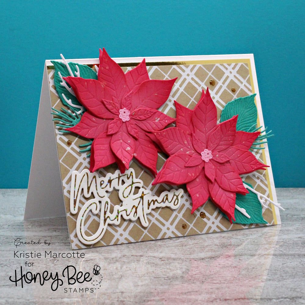 Plaid A2 - Hot Foil and Letter Press Plate - Retiring - Honey Bee Stamps