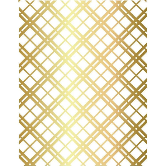 Plaid A2 - Hot Foil and Letter Press Plate - Retiring - Honey Bee Stamps
