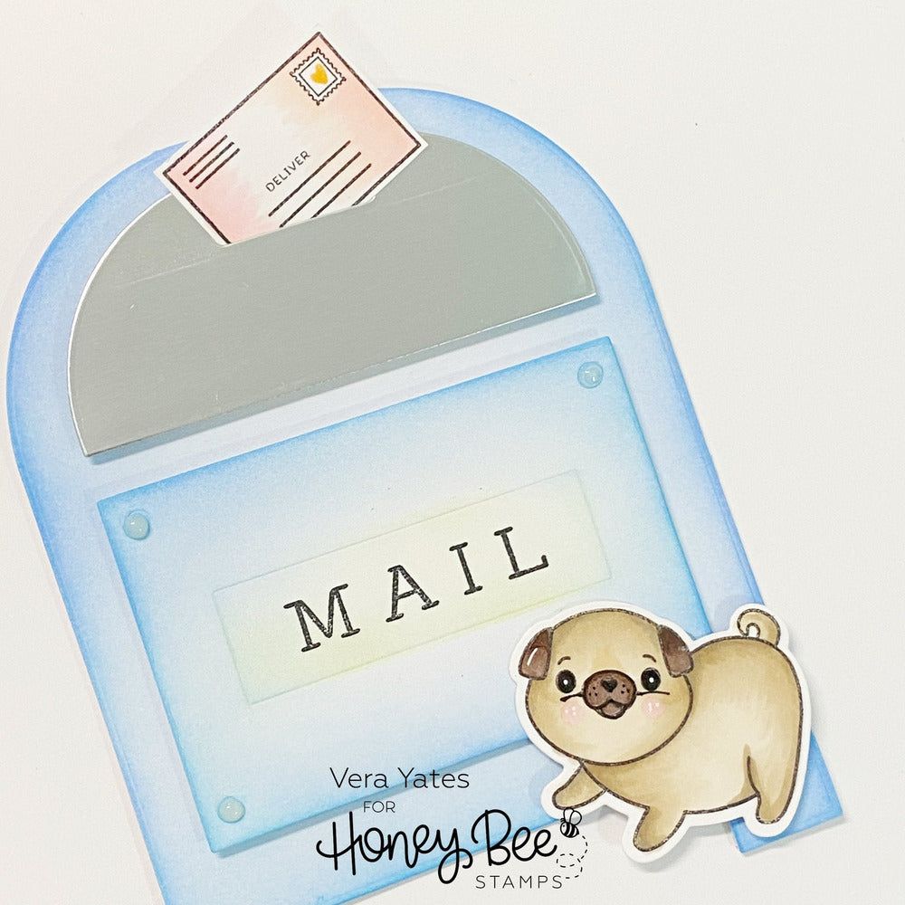 Post Box Card Base - Honey Cuts - Coordinating Dies - Honey Bee Stamps