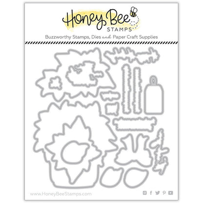 Potted Poinsettias - Honey Cut - Coordinating Dies - Retiring - Honey Bee Stamps