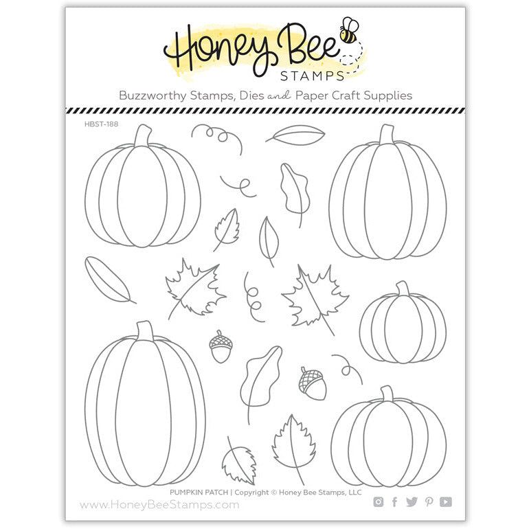 Pumpkin Patch - 6x6 Photopolymer Stamp Set - Honey Bee Stamps