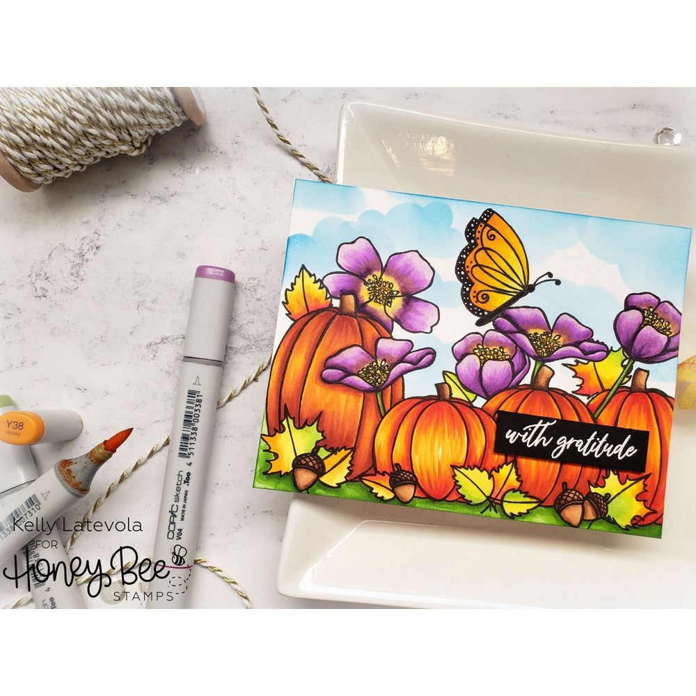 Pumpkin Patch - 6x6 Photopolymer Stamp Set - Honey Bee Stamps