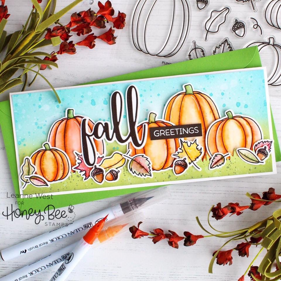 Pumpkin Patch - 6x6 Photopolymer Stamp Set - Honey Bee Stamps