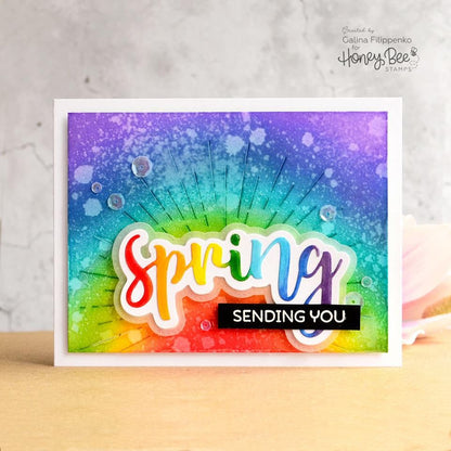 Radiant Circle Background - Honey Cuts - Stand - Alone Dies - Honey Bee Stamps