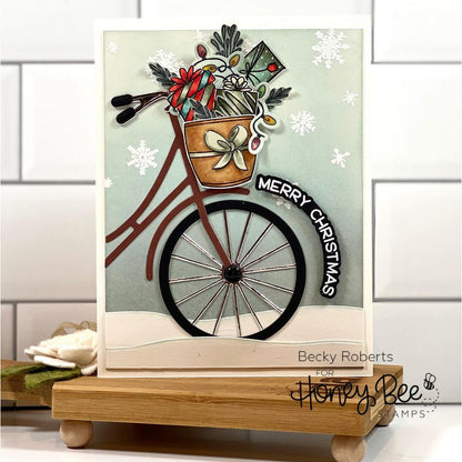 Riding By...Holiday Style - Honey Cuts - Coordinating Dies - Retiring - Honey Bee Stamps