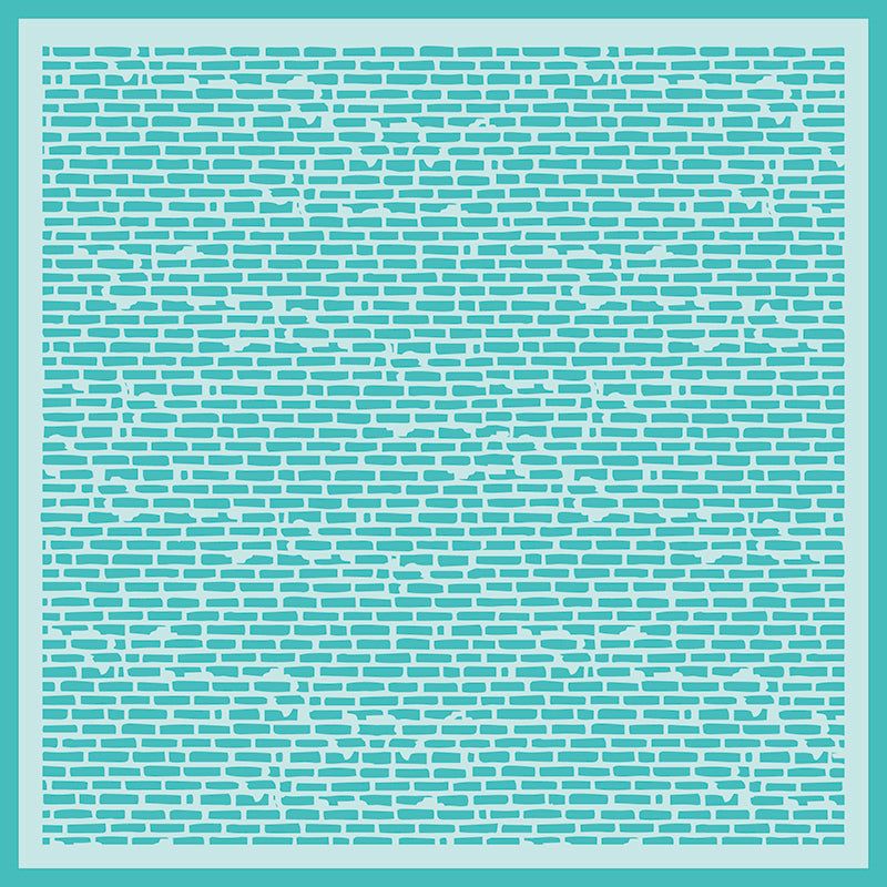 Salvaged Brick - 6"x6" Background Stencil - Honey Bee Stamps