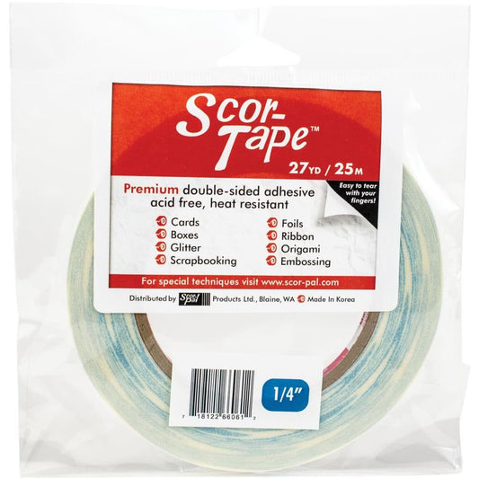 Scor - Tape 1/4" Wide x 27 Yards Yards Double - Sided Adhesive - Honey Bee Stamps