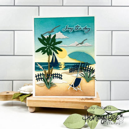 Shoreline Scene Builder - Honey Cuts - Stand - Alone Dies - Honey Bee Stamps