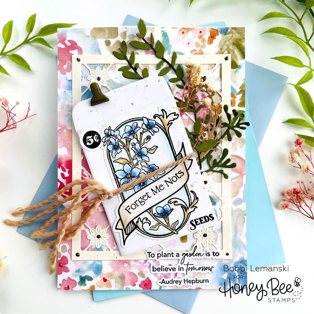 Simply Spring Paper Pad 6x8.5 - 24 Double - Sided Sheets - Honey Bee Stamps