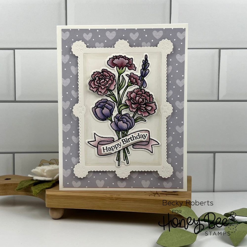 Simply Stated - 6x6 Photopolymer Stamp Set - Retiring - Honey Bee Stamps