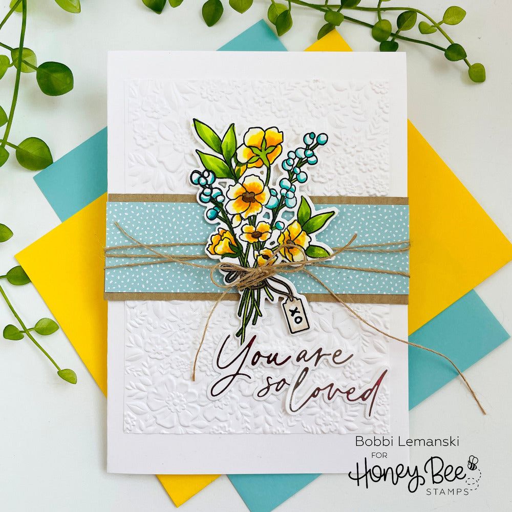 Simply Stated - 6x6 Photopolymer Stamp Set - Retiring - Honey Bee Stamps