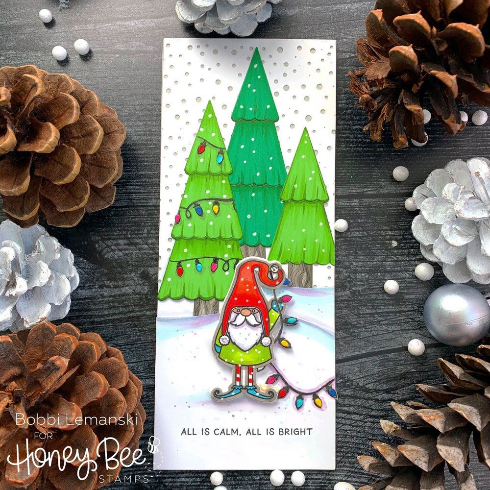 Snow Day Cover Plate - Honey Cuts - Stand - Alone Dies - Honey Bee Stamps