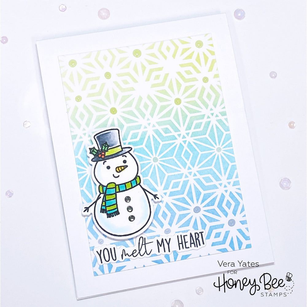 Snow Family Like Ours - 6x8 Photopolymer Stamp Set - Retiring - Honey Bee Stamps