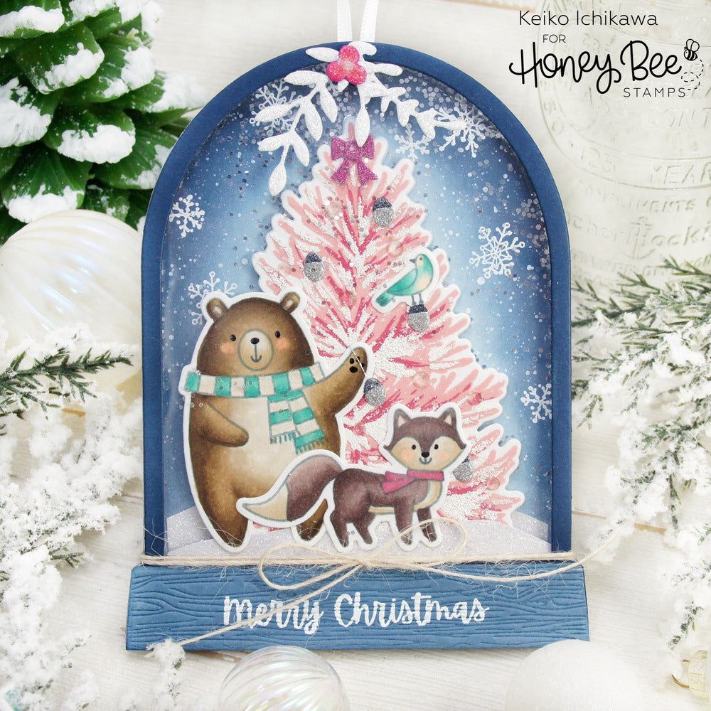 Snow Globe A2 Shaker or Card Base - Honey Cuts - Stand - Alone Dies - Honey Bee Stamps