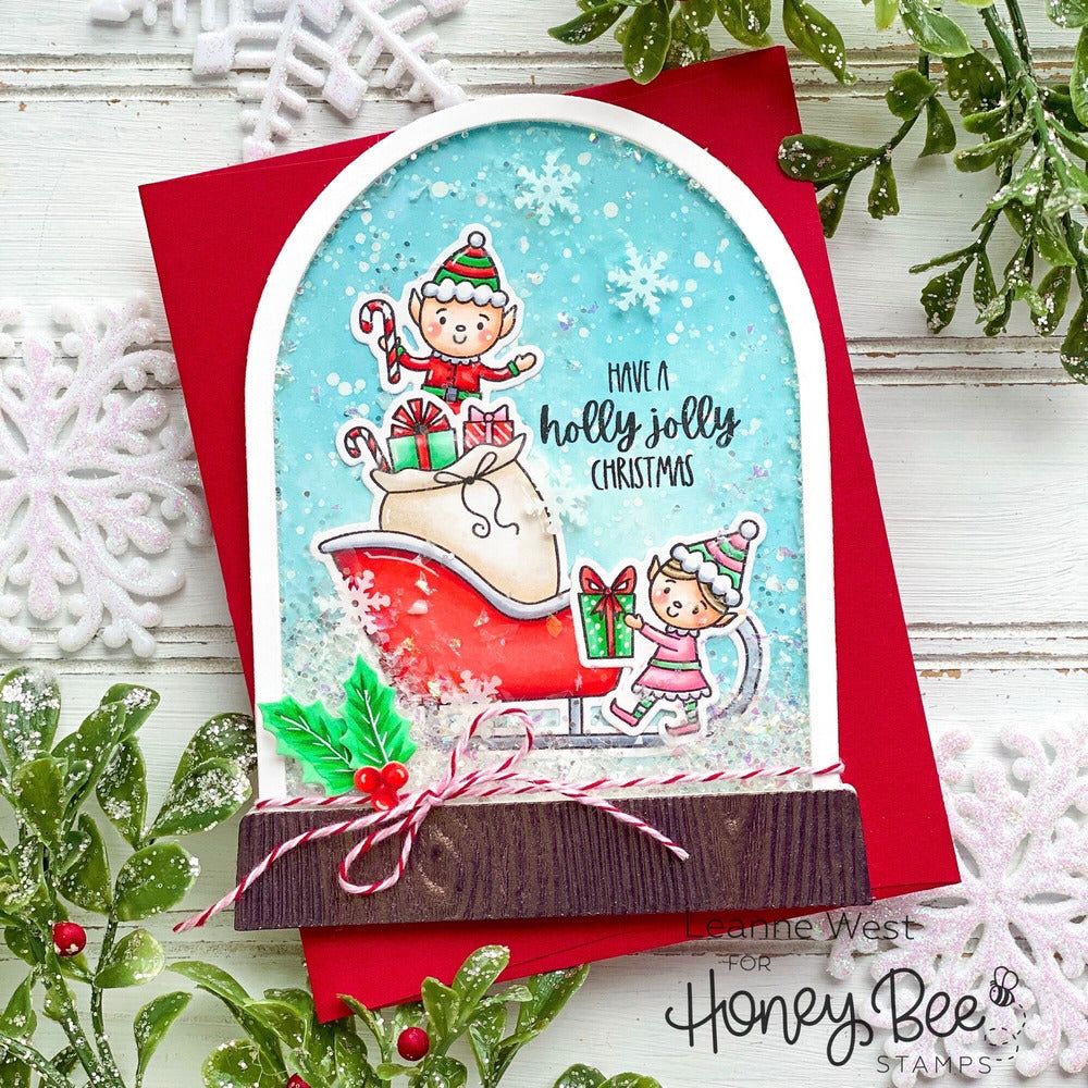 Snow Globe A2 Shaker or Card Base - Honey Cuts - Stand - Alone Dies - Honey Bee Stamps