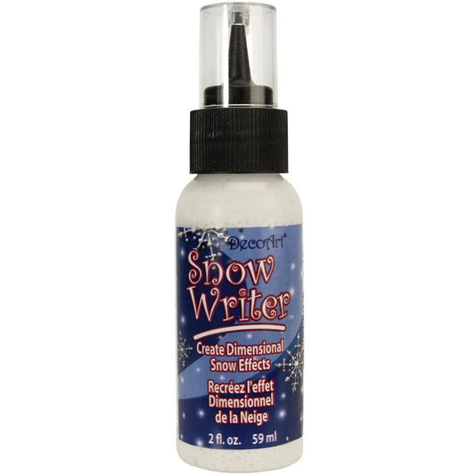 DecoArt Snow Writer fine point pen for dimensional snow effects, 2 fl. oz. bottle