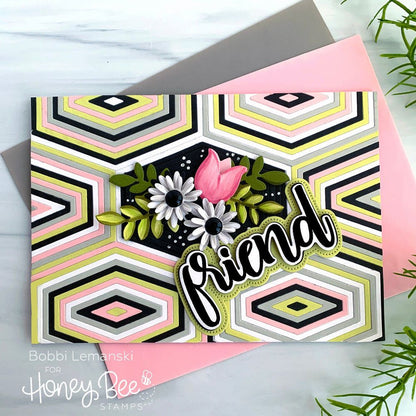 Spring Bouquets - Honey Cuts - Stand - Alone Dies - Honey Bee Stamps