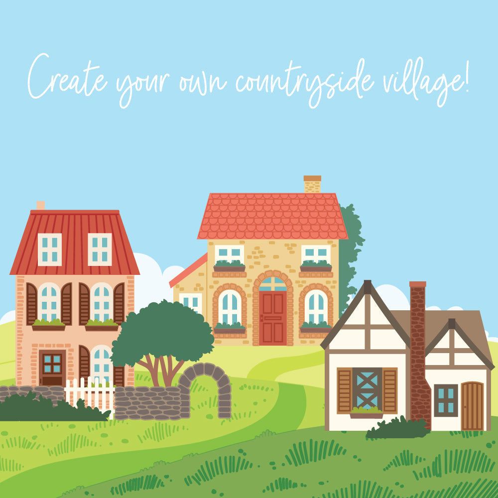 Spring Cottage Village - Honey Cuts - Stand - Alone Dies - Honey Bee Stamps