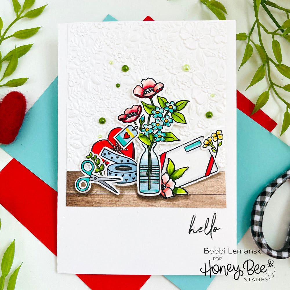 Spring Medley - 3D Embossing Folder - Honey Bee Stamps