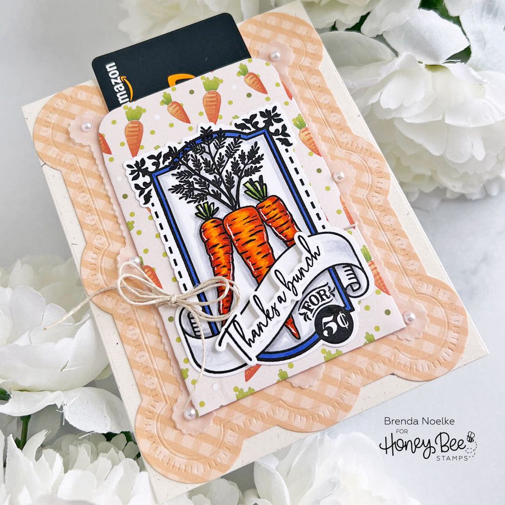 Spring Seeds - 6x8 Photopolymer Stamp Set - Honey Bee Stamps