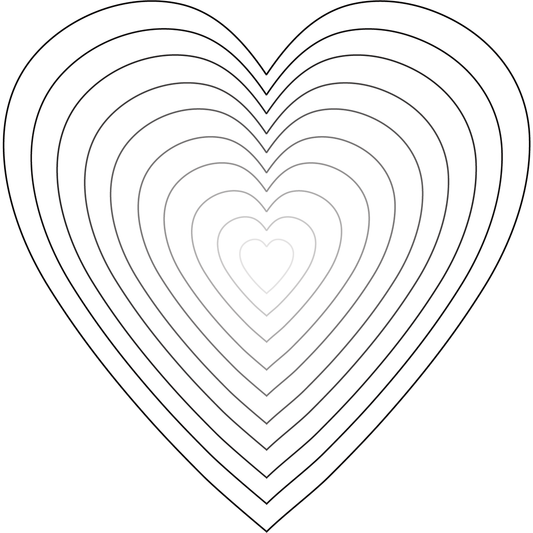 Stacking Hearts - Honey Cuts - Stand - Alone Dies - Honey Bee Stamps