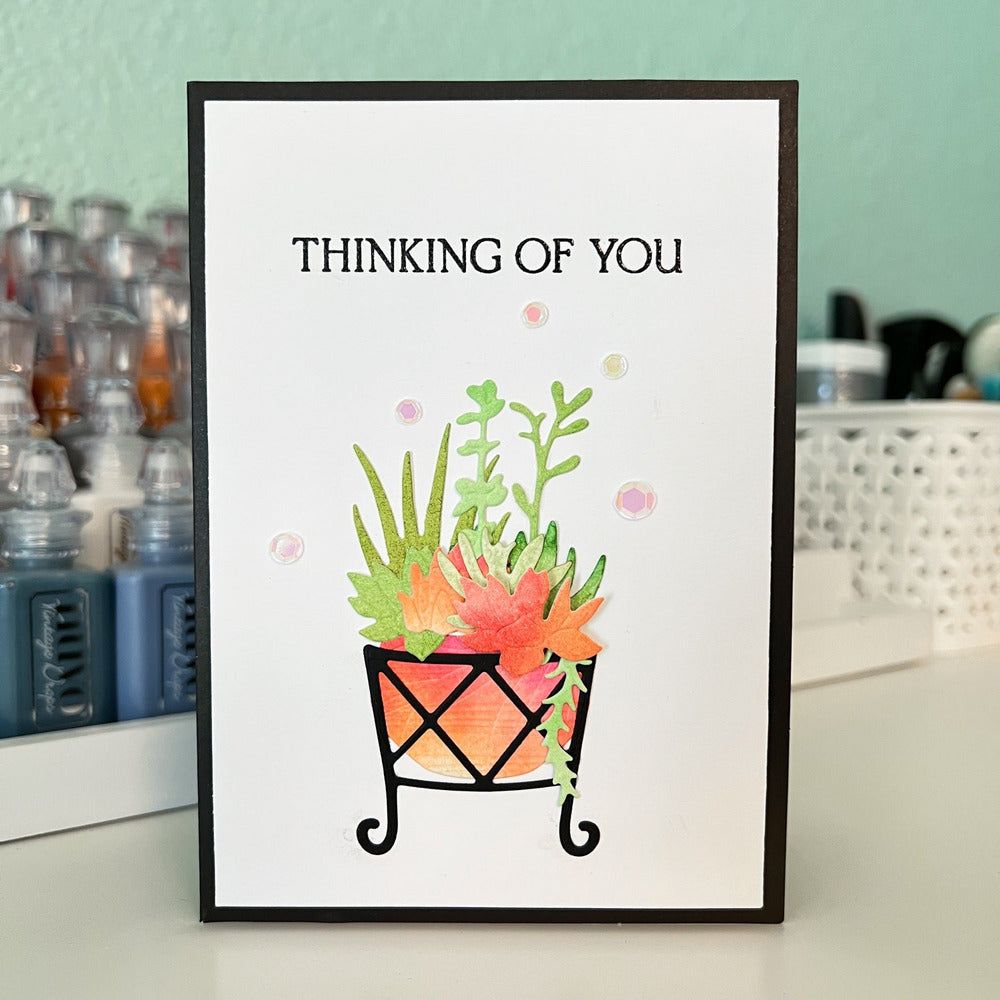 Succulent Garden Builder - Honey Cuts - Stand - Alone Dies - Honey Bee Stamps