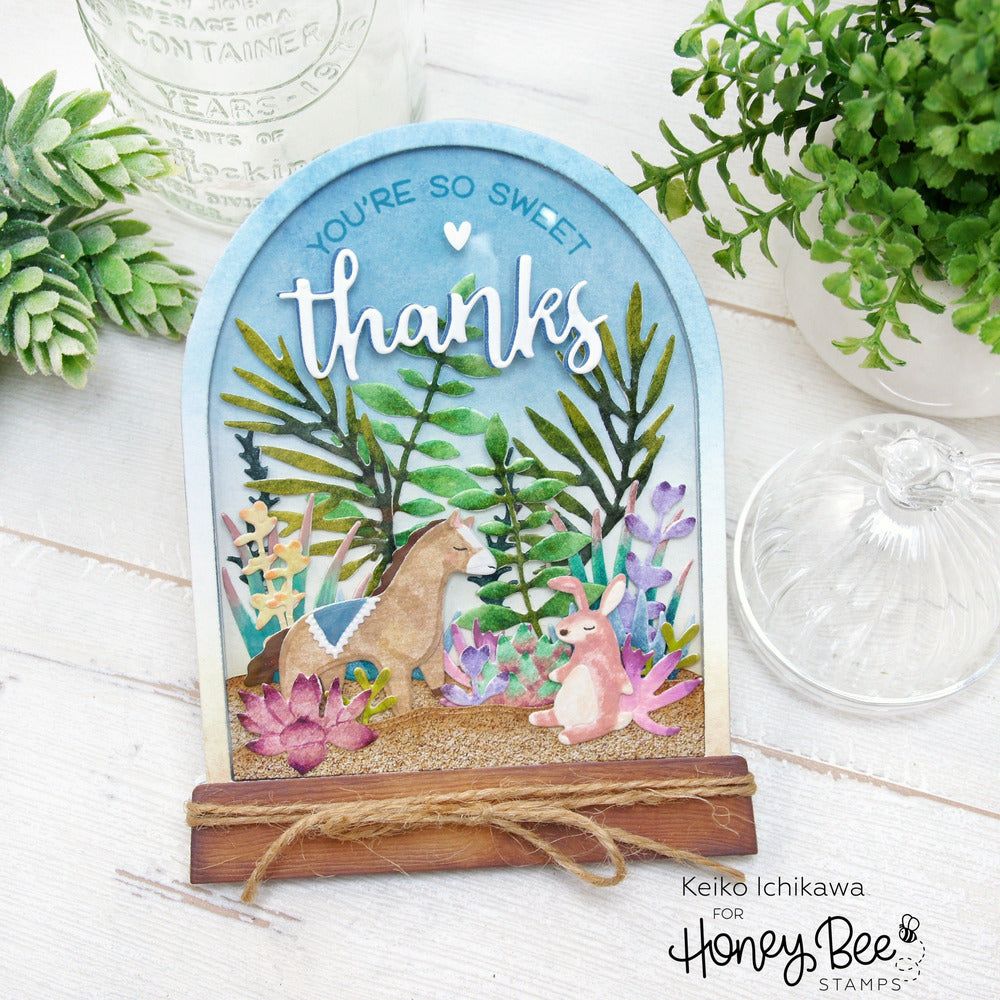 Succulent Garden Builder - Honey Cuts - Stand - Alone Dies - Honey Bee Stamps