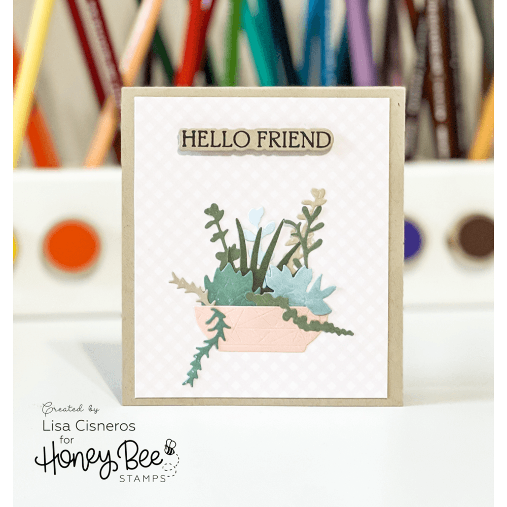 Succulent Garden Builder - Honey Cuts - Stand - Alone Dies - Honey Bee Stamps