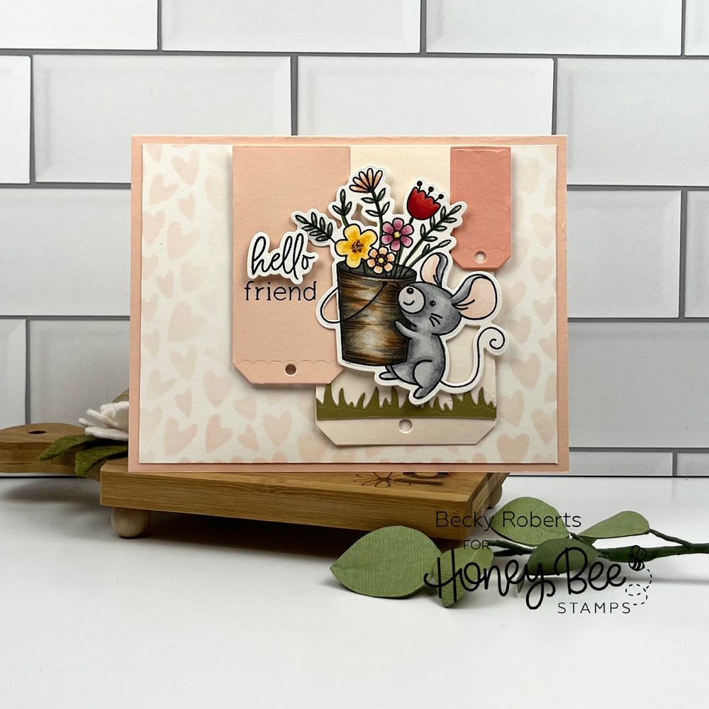 Sweet Spring Mice - Honey Cuts - Coordinating Dies - Honey Bee Stamps