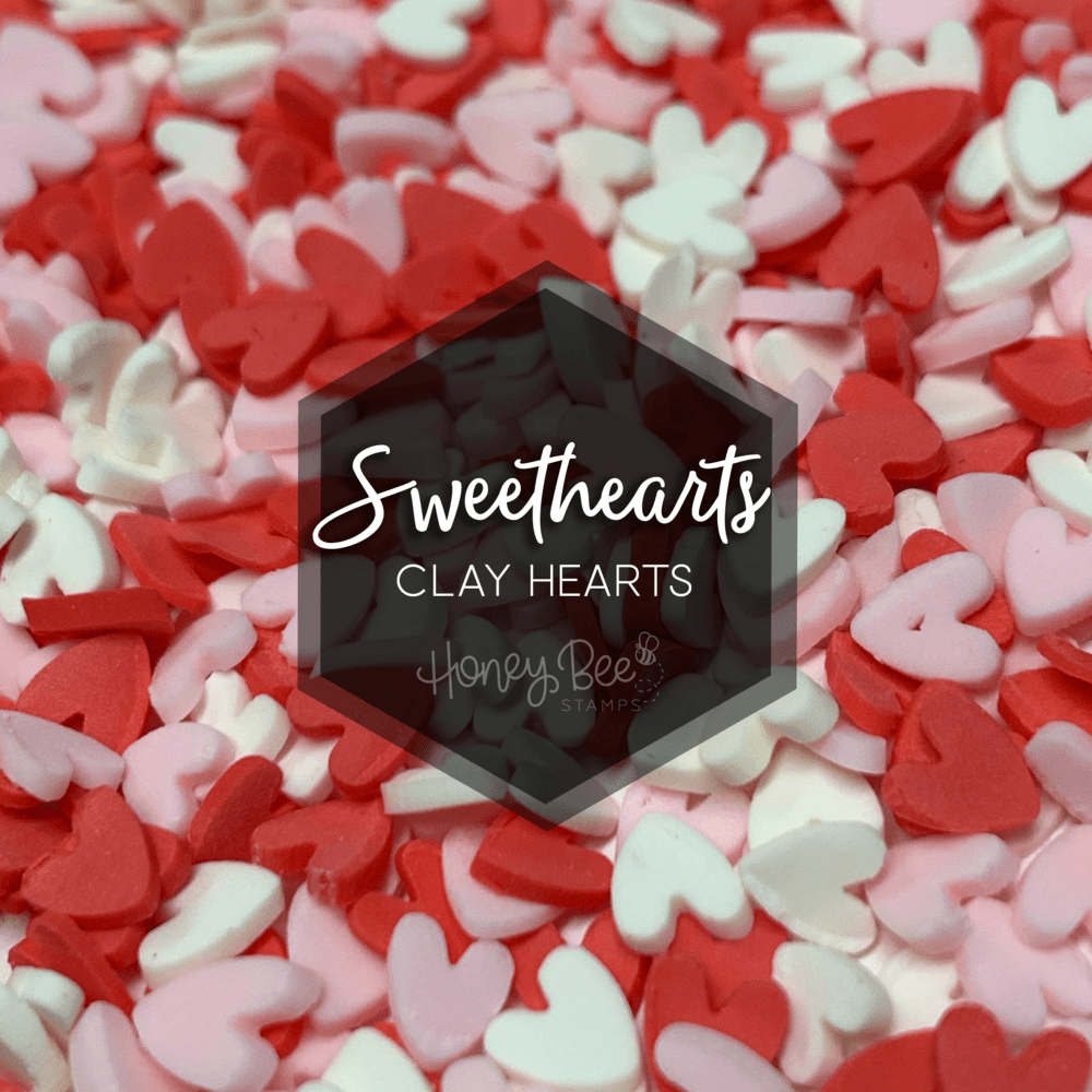 Sweethearts - Clay Hearts Embellishment Mix - Honey Bee Stamps