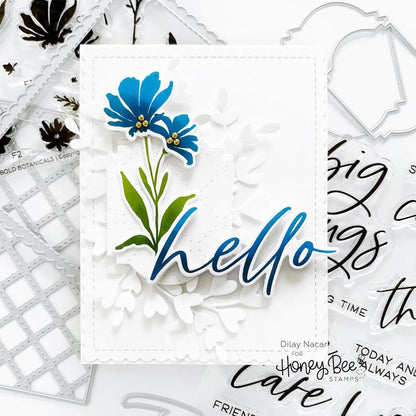 Thinking Of You Big Time - 6x8 Photopolymer Stamp Set - Honey Bee Stamps