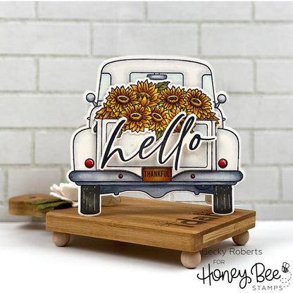 Thinking Of You Big Time - 6x8 Photopolymer Stamp Set - Honey Bee Stamps