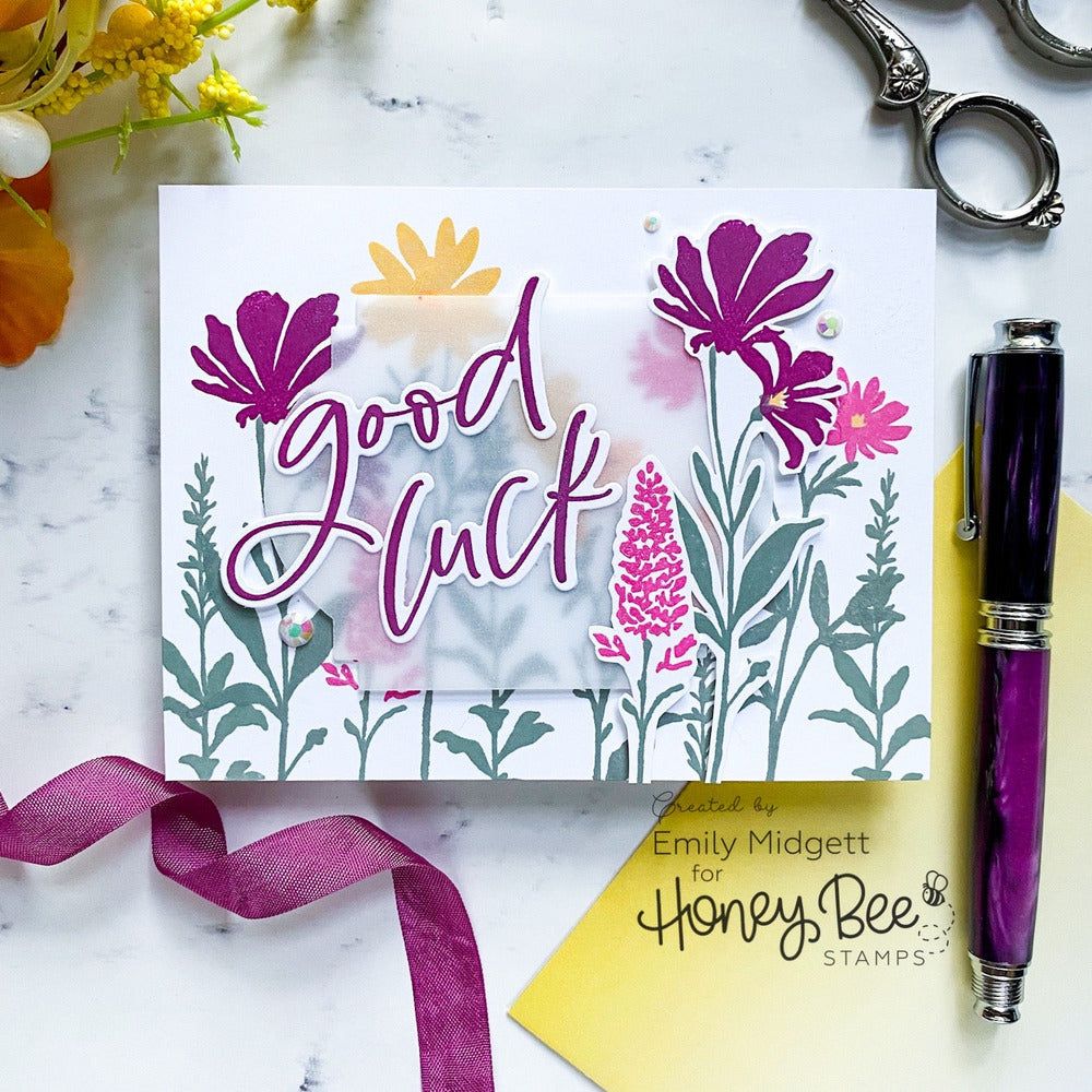 Thinking Of You Big Time - 6x8 Photopolymer Stamp Set - Honey Bee Stamps