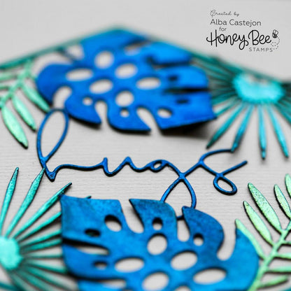 Tropical Bouquets - Honey Cuts - Stand - Alone Dies - Honey Bee Stamps