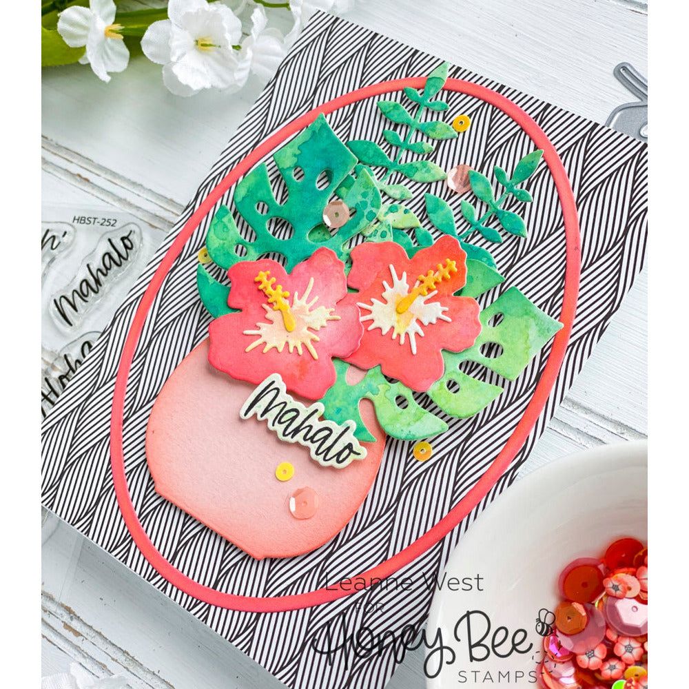 Tropical Bouquets - Honey Cuts - Stand - Alone Dies - Honey Bee Stamps