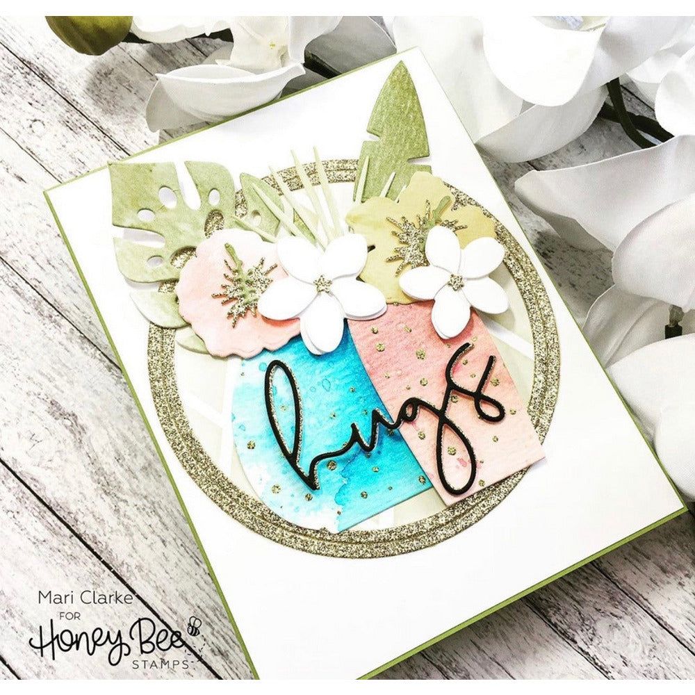 Tropical Bouquets - Honey Cuts - Stand - Alone Dies - Honey Bee Stamps