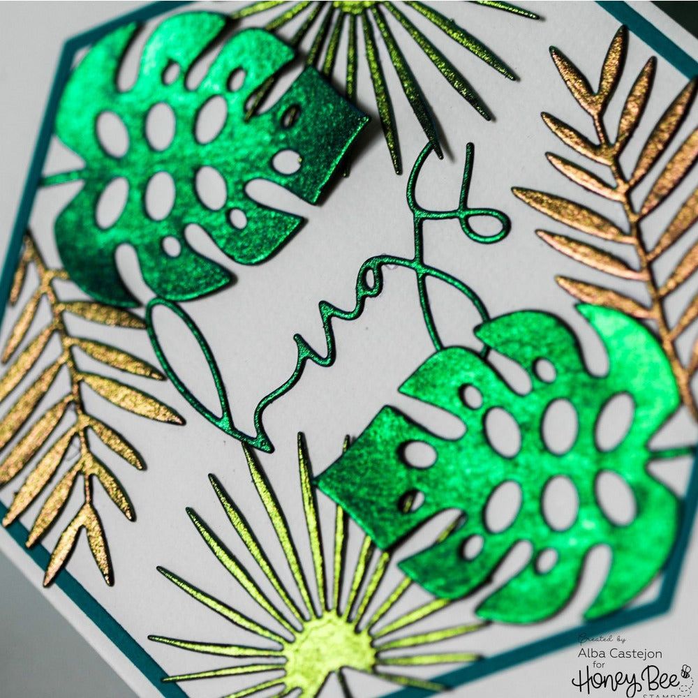 Tropical Bouquets - Honey Cuts - Stand - Alone Dies - Honey Bee Stamps