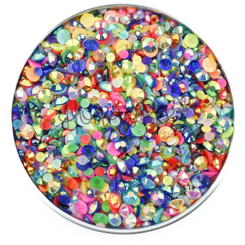 Unicorn - Rainbow Rhinestone Mix - Honey Bee Stamps