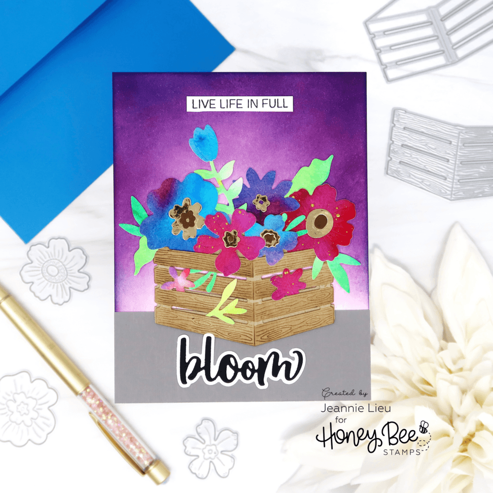 Whimsical Spring Flowers - Honey Cuts - Stand - Alone Dies - Honey Bee Stamps