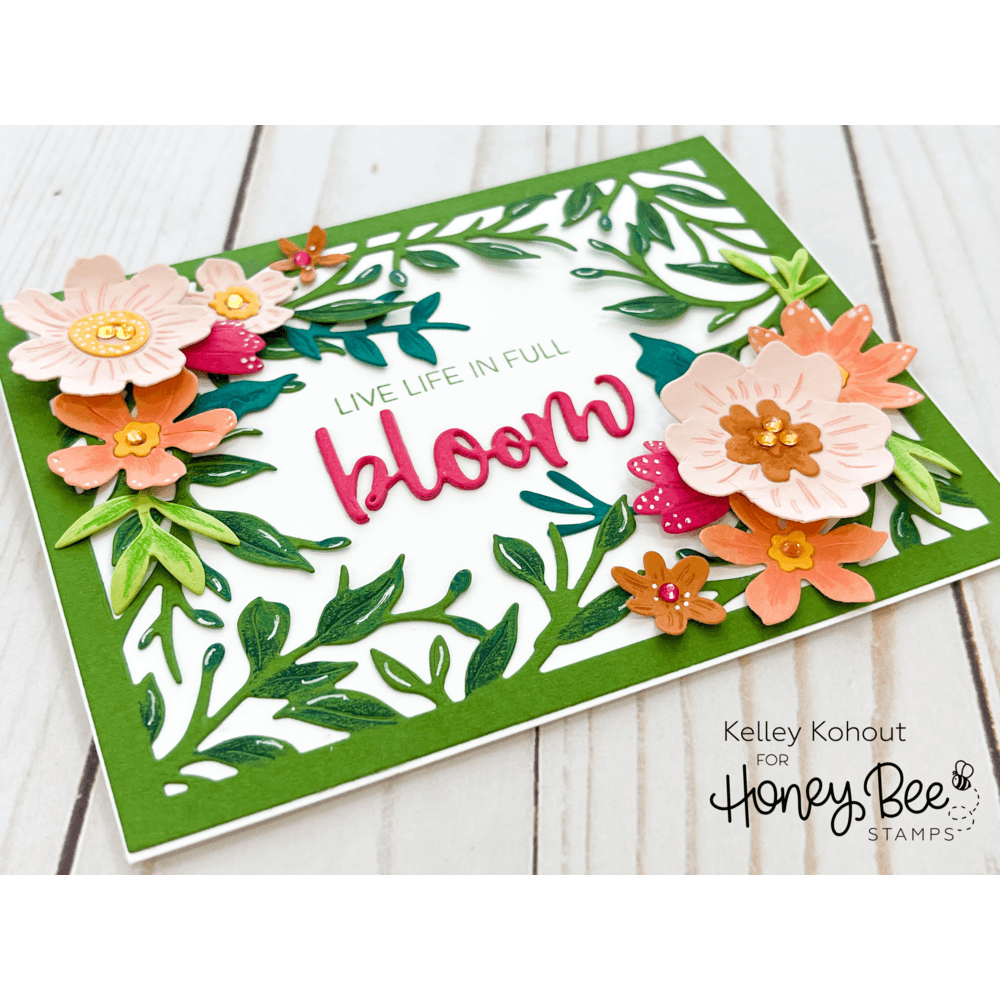 Whimsical Spring Flowers - Honey Cuts - Stand - Alone Dies - Honey Bee Stamps