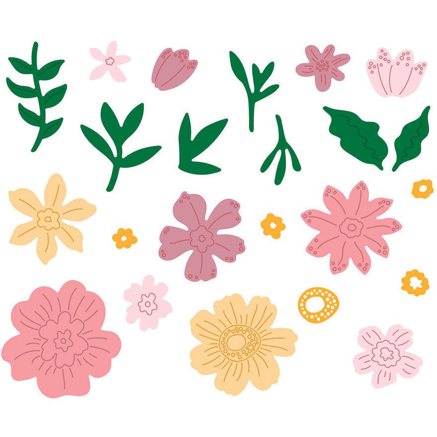 Whimsical Spring Flowers - Honey Cuts - Stand - Alone Dies - Honey Bee Stamps