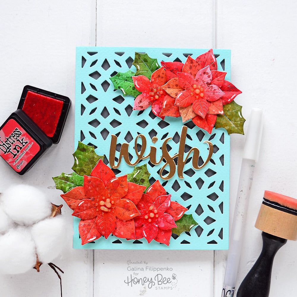 Winter Bouquets - Honey Cuts - Stand - Alone Dies - Honey Bee Stamps
