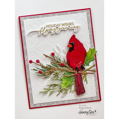 Winter Gems A2 Cover Plate - Honey Cuts - Stand - Alone Dies - Honey Bee Stamps