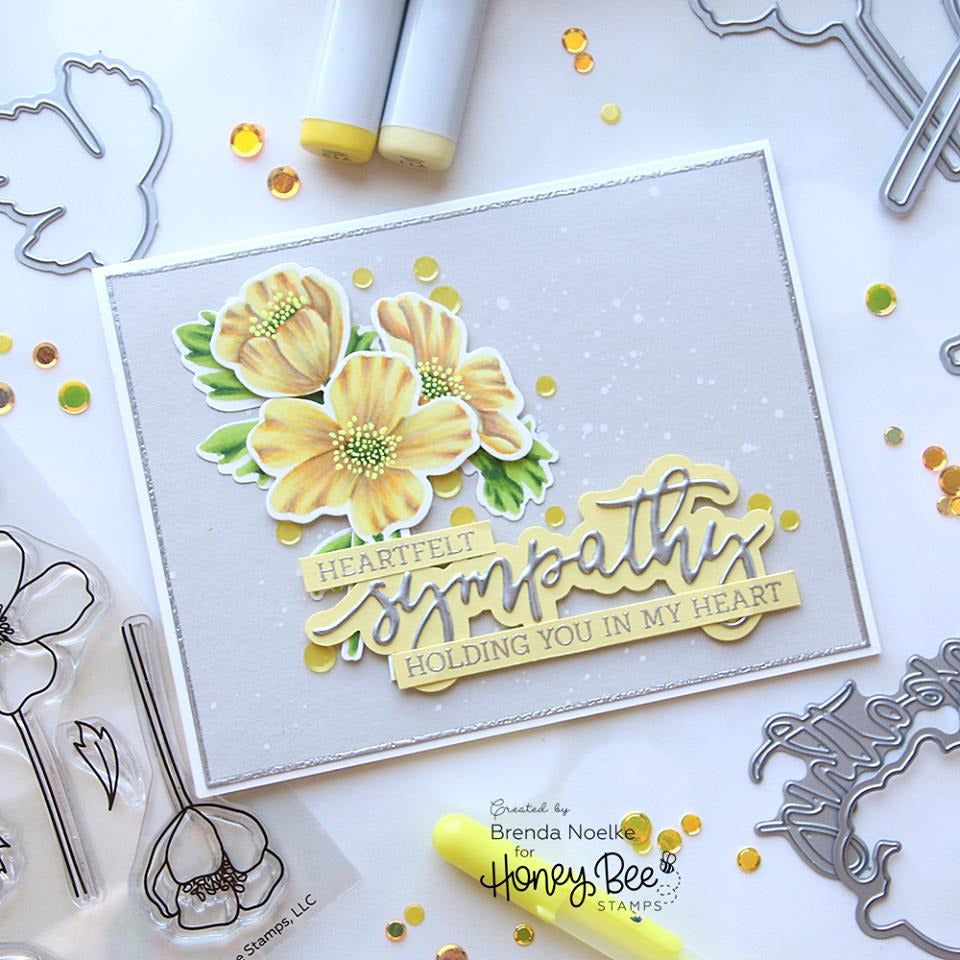 With Sympathy - Honey Cuts - Coordinating Dies - Honey Bee Stamps